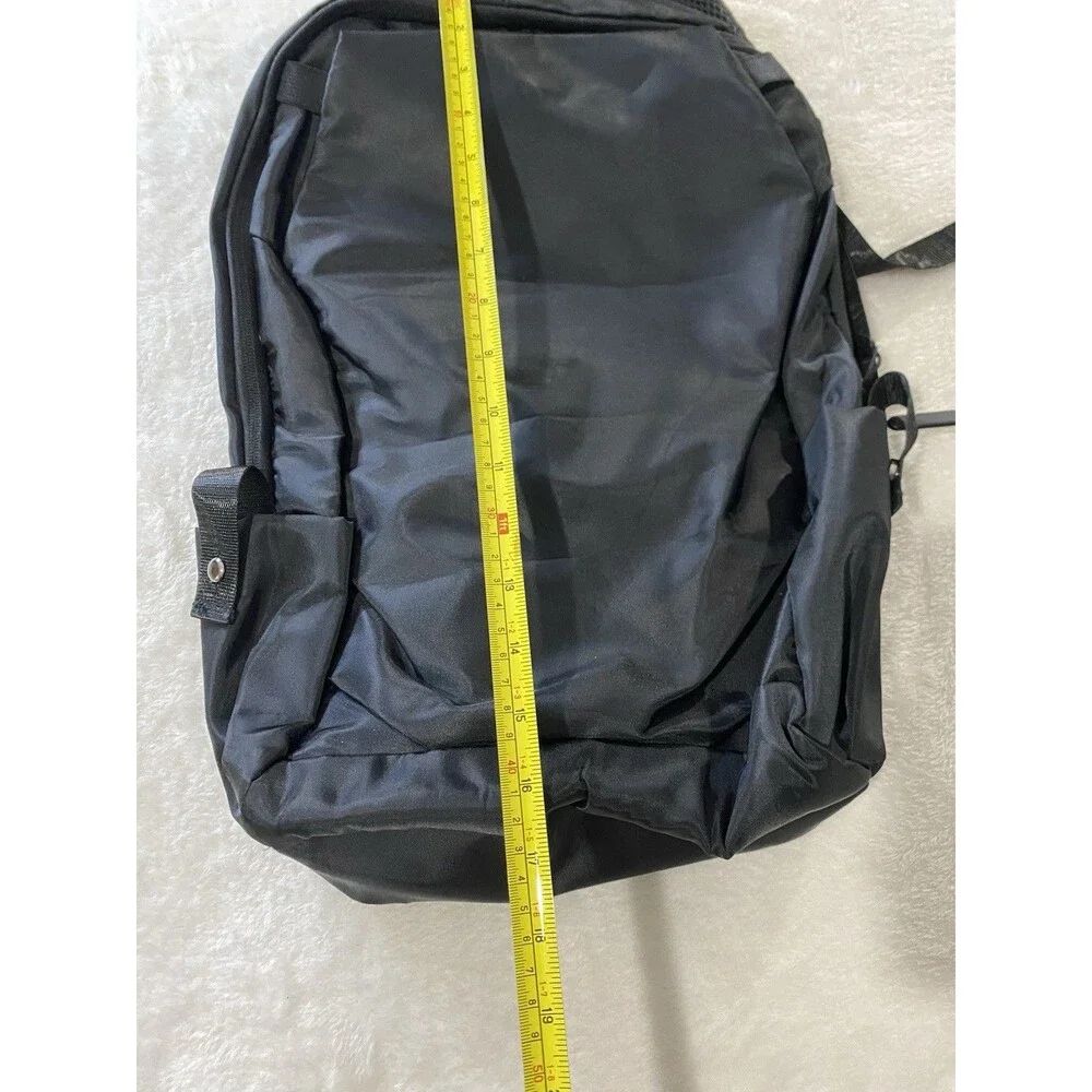 Students Black Laptop Backpack With USB Charging Port Travel School Commuter Bag